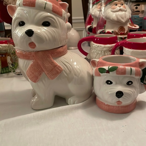 Dining Sleigh Bell Cookie Jar And Coffee Mug Westie Poshmark
